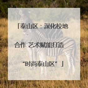 泰山区：深化校地合作 艺术赋能打造“时尚泰山区”