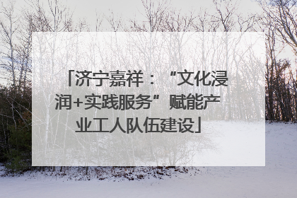济宁嘉祥：“文化浸润+实践服务”赋能产业工人队伍建设
