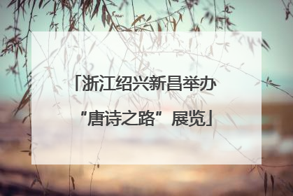 浙江绍兴新昌举办“唐诗之路”展览