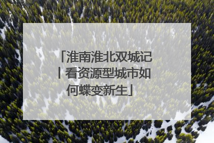 淮南淮北双城记丨看资源型城市如何蝶变新生
