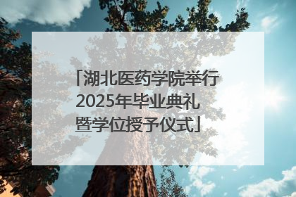 湖北医药学院举行2025年毕业典礼暨学位授予仪式