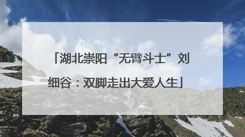 湖北崇阳“无臂斗士”刘细谷：双脚走出大爱人生