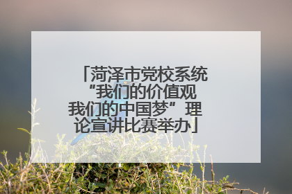 菏泽市党校系统“我们的价值观 我们的中国梦”理论宣讲比赛举办