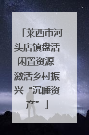 莱西市河头店镇盘活闲置资源 激活乡村振兴“沉睡资产”