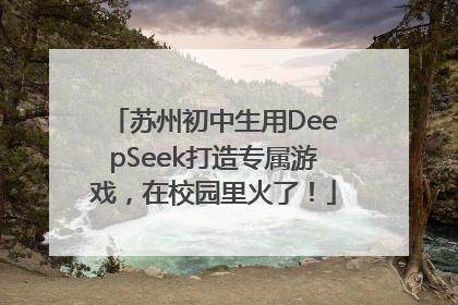 苏州初中生用DeepSeek打造专属游戏，在校园里火了！