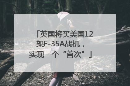 英国将买美国12架F-35A战机，实现一个“首次”