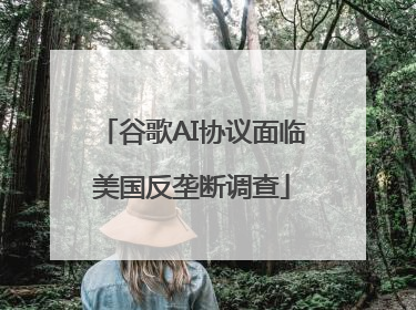 谷歌AI协议面临美国反垄断调查