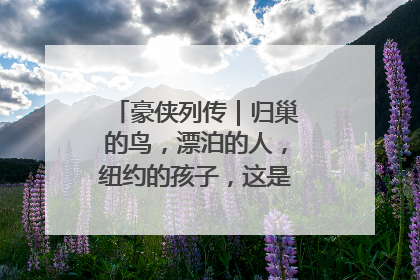 豪侠列传｜归巢的鸟，漂泊的人，纽约的孩子，这是关于唐斯的故事