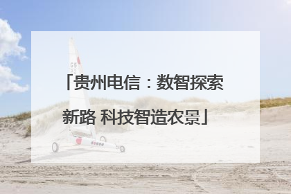 贵州电信：数智探索新路 科技智造农景