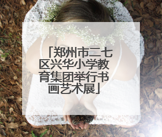 郑州市二七区兴华小学教育集团举行书画艺术展