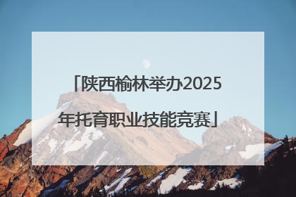 陕西榆林举办2025年托育职业技能竞赛