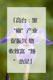 高台：聚“椒”产业促振兴 增收致富“辣”劲足