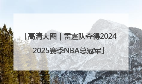 高清大图｜雷霆队夺得2024-2025赛季NBA总冠军