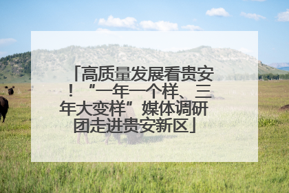 高质量发展看贵安！“一年一个样、三年大变样”媒体调研团走进贵安新区