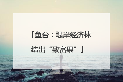 鱼台：堤岸经济林结出“致富果”