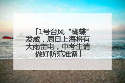 1号台风“蝴蝶”发威，周日上海将有大雨雷电，中考生请做好防范准备
