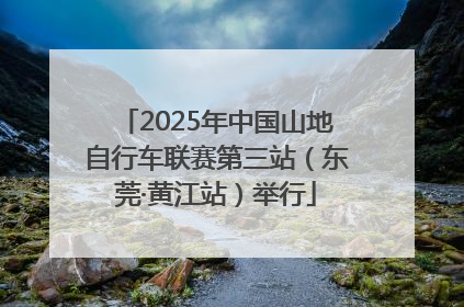 2025年中国山地自行车联赛第三站（东莞·黄江站）举行