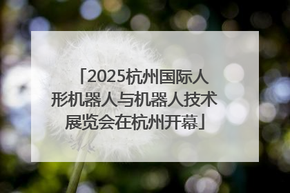 2025杭州国际人形机器人与机器人技术展览会在杭州开幕