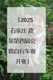 2025石家庄·鹿泉第四届公路自行车赛开赛
