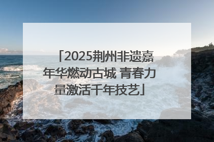 2025荆州非遗嘉年华燃动古城 青春力量激活千年技艺