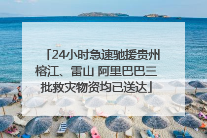 24小时急速驰援贵州榕江、雷山 阿里巴巴三批救灾物资均已送达