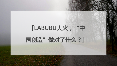 LABUBU大火，“中国创造”做对了什么？